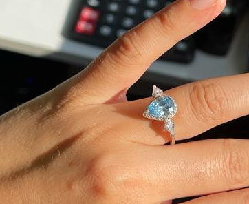 Diamond%20Kesim%20Mavi%20Renk%20Taşlı%20Yüzük